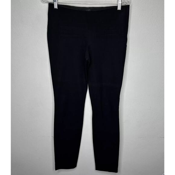 COS Black Stretch Side Zip Flat Front Slim Fit Leggings Trousers Pants 38 - Picture 1 of 10